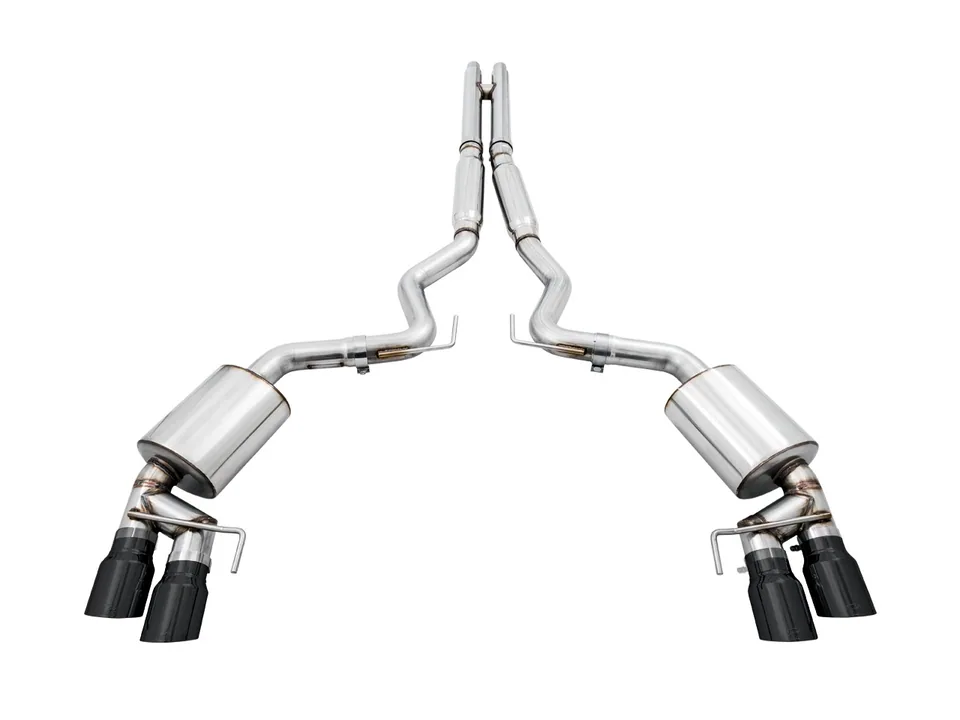 AWE Tuning 18-22 Ford Mustang GT (S550) Cat-back Exhaust - Touring Edition (Quad Diamond Black Tips) 3015-43106 2 of 6