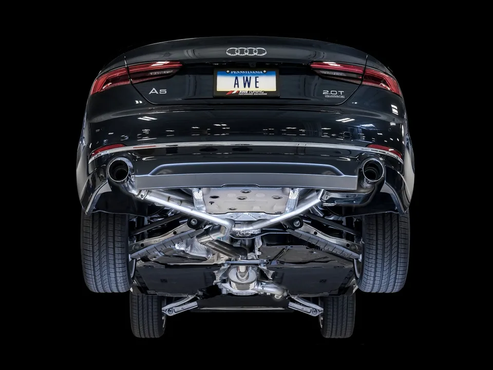 AWE Tuning 18 Audi B9 A5 SwitchPath Exhaust Dual Outlet - Diamond Black Tips (Includes DP and Remote) 3025-33026 5 of 5