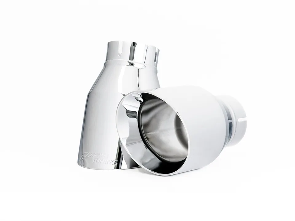 AWE Tuning 18 Audi B9 A5 Touring Edition Exhaust Dual Outlet - Chrome Silver Tips (Includes DP) 3015-32090 2 of 6