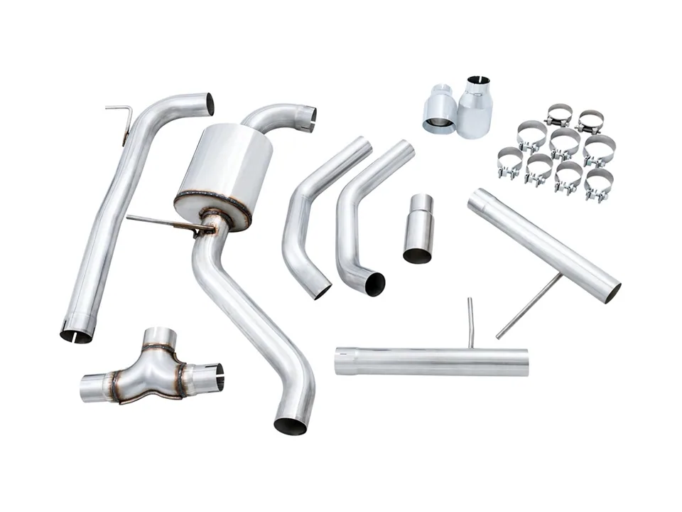 AWE Tuning 19-21 Volkswagen Jetta GLI Mk7 - Resonated - Track Exhaust - Chrome Silver Tips (Fits High-Flow DP) 3015-22068 3 of 6