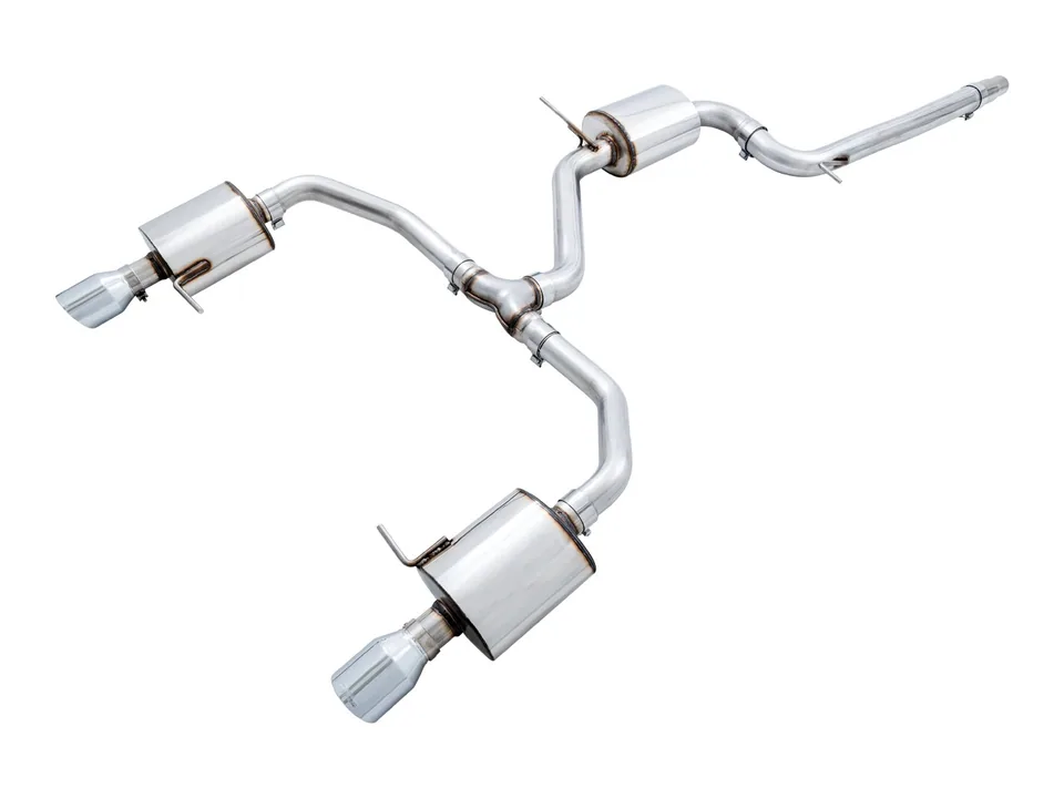 AWE Tuning 19-21 Volkswagen Jetta GLI Mk7 Touring Exhaust - Chrome Silver Tips (Fits High-Flow DP) 3015-22070 1 of 6