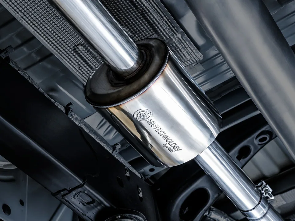 AWE Tuning 19-22 4th Gen GM 1500 5.3L 0FG Catback Dual Side Exit (Flat Bumper) - Diamond Black Tips 3015-23208 6 of 6