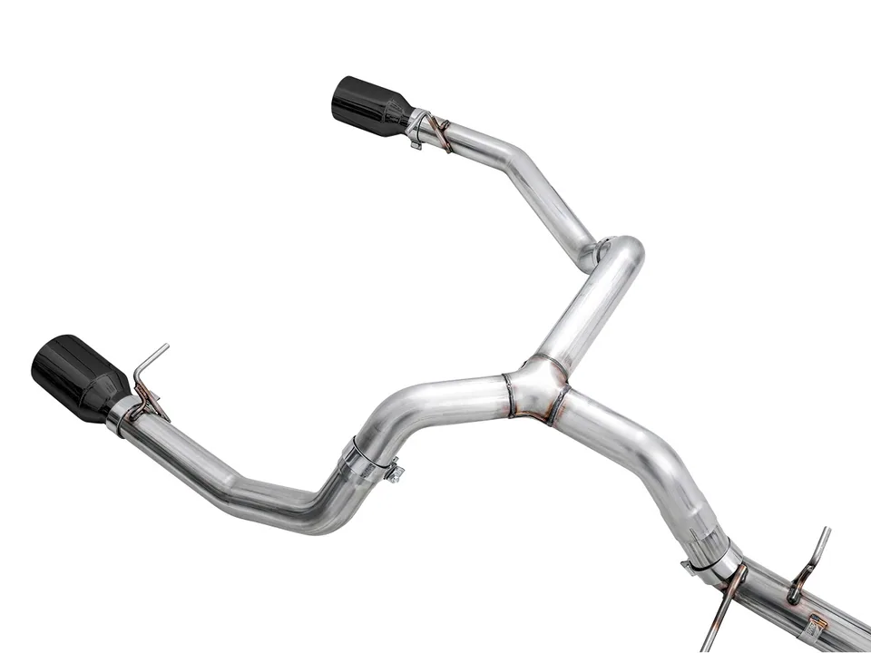 AWE Tuning 19-22 4th Gen GM 1500 5.3L 0FG Catback Split Rear Exit (Flat Bumper) - Quad Diamond Black Tips 3015-33206 2 of 6