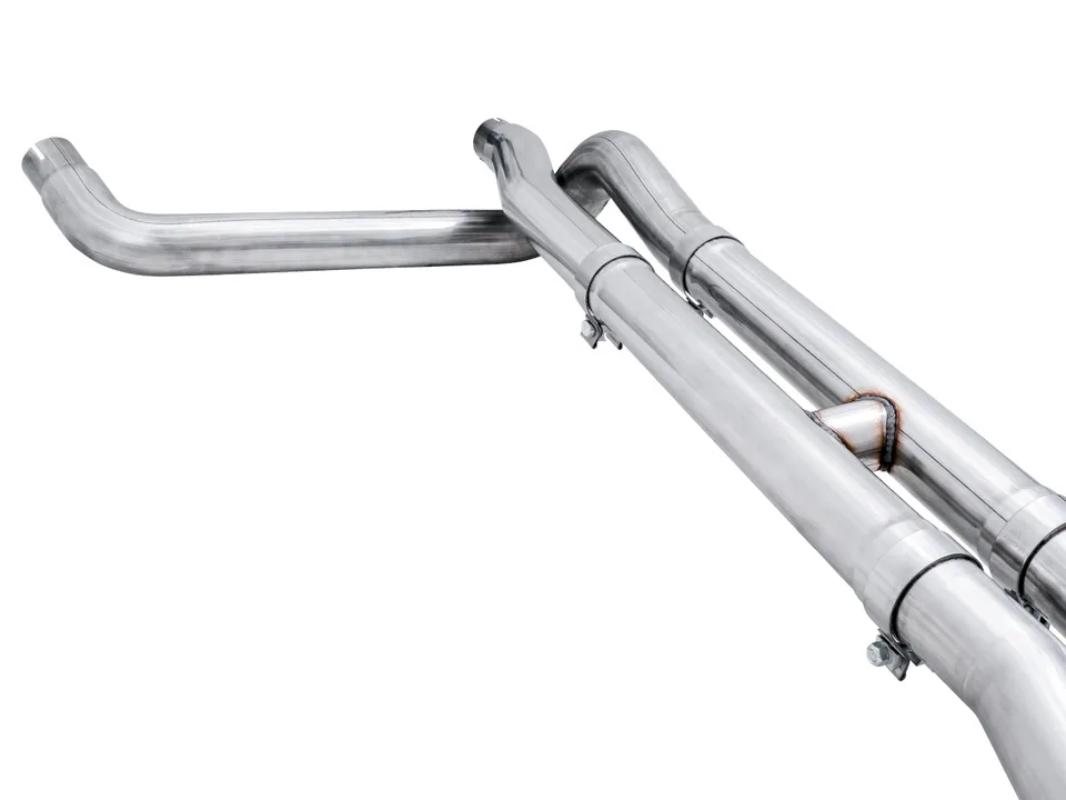 AWE Tuning 19-22 4th Gen GM 1500 6.2L 0FG Catback Split Rear Exit (w/ Bumper Cutouts) - Quad Chrome Tips 3015-42203 2 of 6