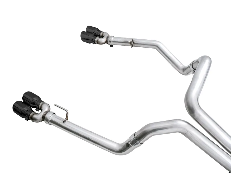 AWE Tuning 19-22 4th Gen GM 1500 6.2L 0FG Catback Split Rear Exit (w/ Bumper Cutouts) - Quad Diamond Tips 3015-43204 2 of 6