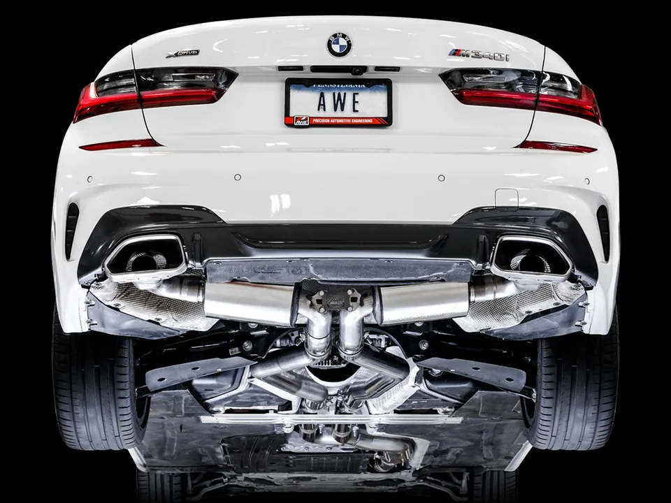 AWE Tuning 19-22 BMW M340i (G20) Non-Resonated Touring Edition Exhaust (Use OE Tips) 3015-11058 4 of 4