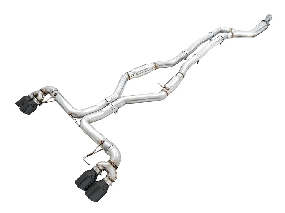 AWE Tuning 19-22 BMW M340i (G20) Track Edition Exhaust - Quad Diamond Black Tips 3020-43085 1 of 6