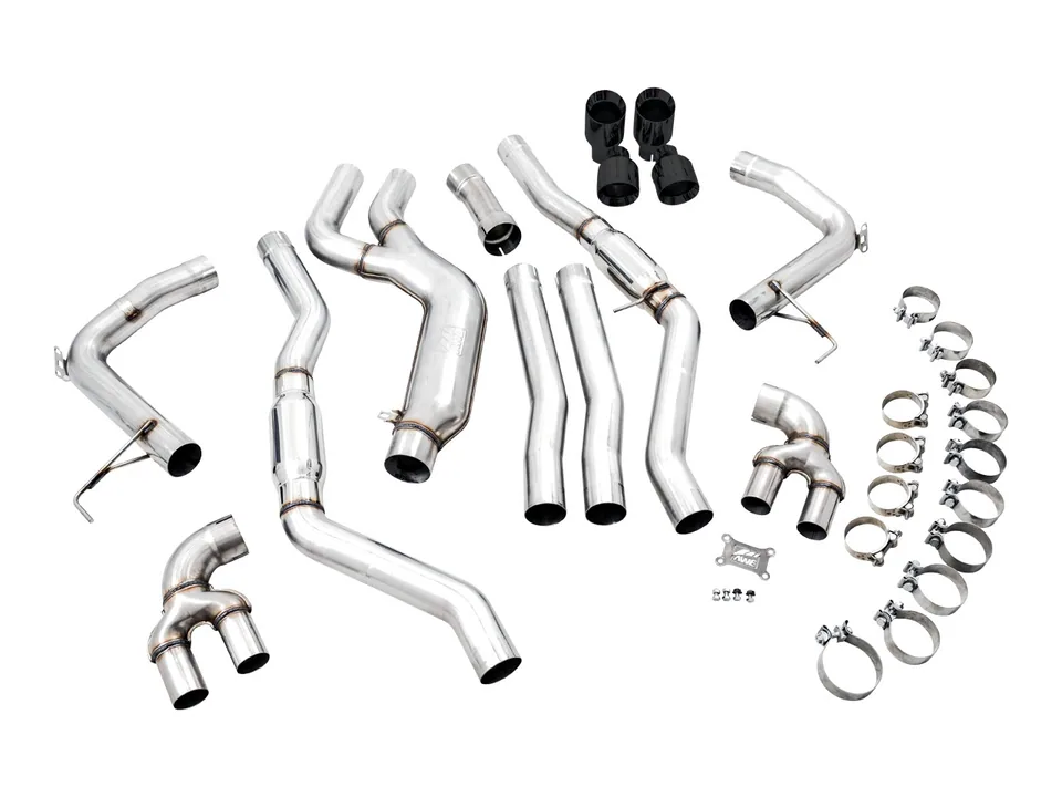 AWE Tuning 19-22 BMW M340i (G20) Track Edition Exhaust - Quad Diamond Black Tips 3020-43085 3 of 6