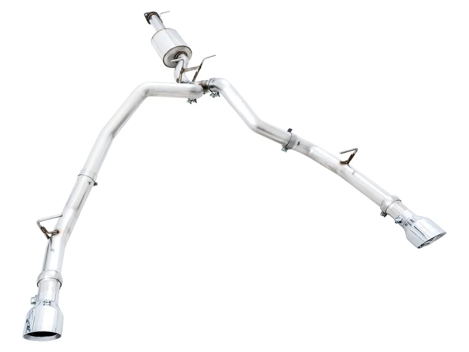 AWE Tuning 19-22 RAM 1500 5.7L (w/Cutouts) 0FG Dual Rear Exit Cat-Back Exhaust - Chrome Silver Tips 3015-32005 2 of 6