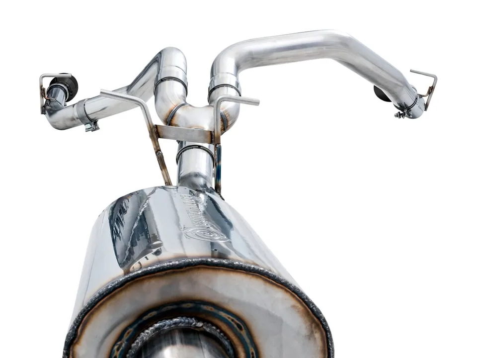 AWE Tuning 19-22 RAM 1500 5.7L (w/Cutouts) 0FG Dual Rear Exit Cat-Back Exhaust - Diamond Black Tips 3015-33006 4 of 6
