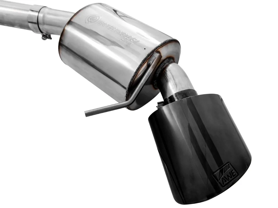 AWE Tuning 19 Audi B9 RS 5 Sportback Touring Edition Exhaust-Resonated- Diamond Black RS Style Tips 3015-33118 3 of 6