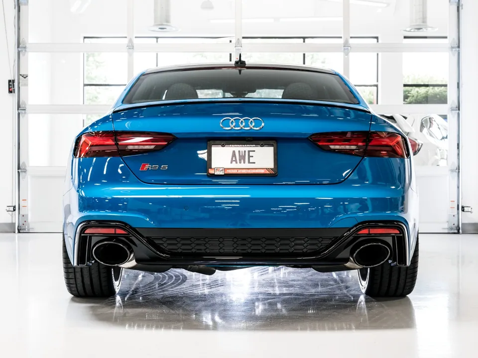 AWE Tuning 20-22 Audi B9.5 RS 5 Coupe Track Edition Exhaust - RS-Style Diamond Black Tips 3020-33123 5 of 5
