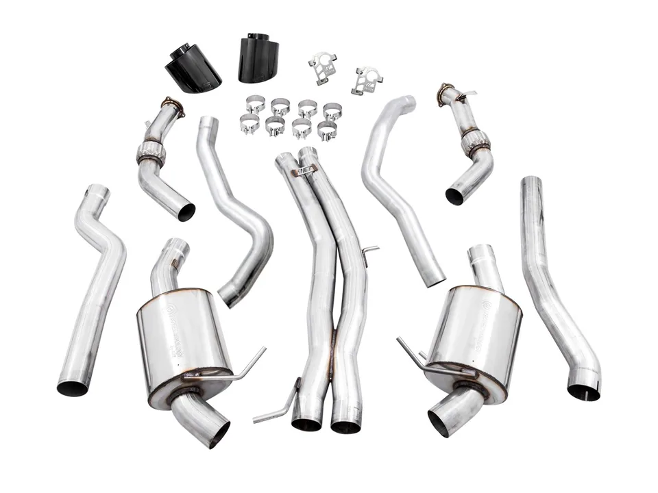 AWE Tuning 20-22 Audi B9.5 RS5 Sportback Non-Resonated Touring Edition Exhaust - RS-Style Diamond Blk Tips 3015-33321 5 of 6