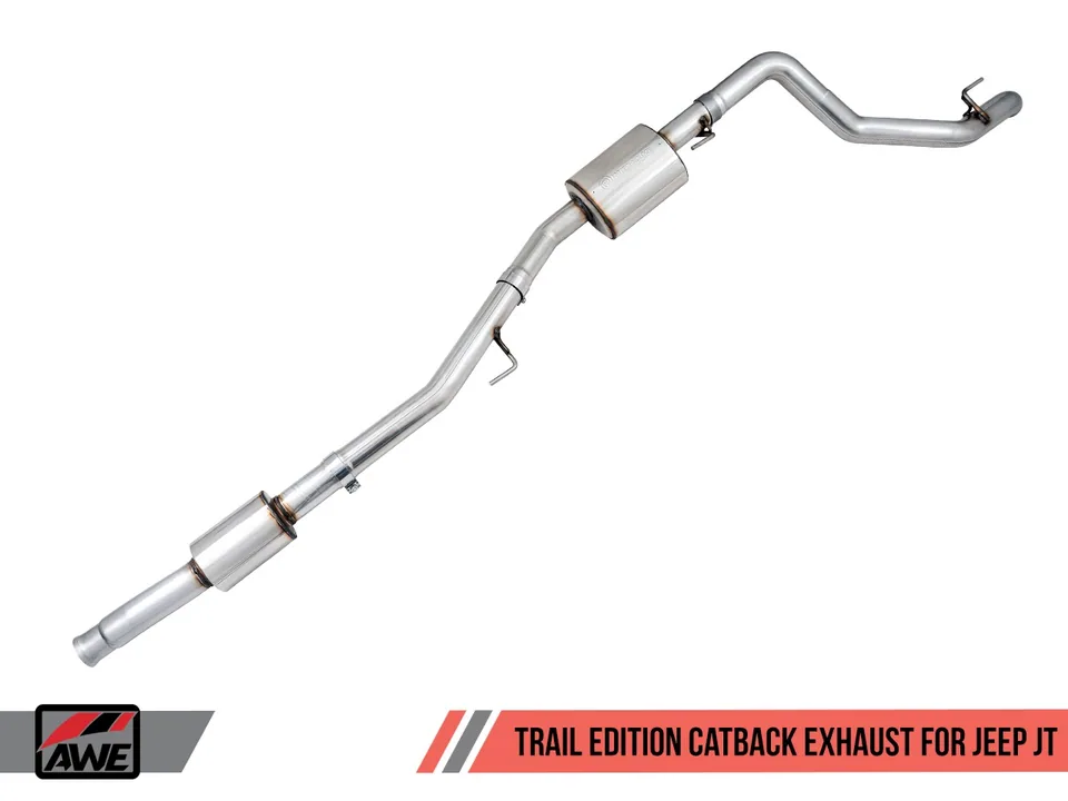AWE Tuning 20-22 Jeep Gladiator JT 3.6L Trail Edition Cat-Back Exhaust 3015-21001 2 of 6