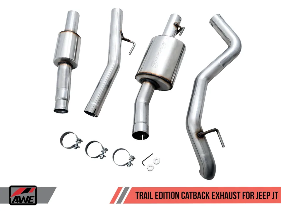 AWE Tuning 20-22 Jeep Gladiator JT 3.6L Trail Edition Cat-Back Exhaust 3015-21001 3 of 6