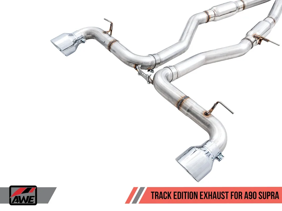 AWE Tuning 20-22 Toyota Supra A90 Track Edition Exhaust - 5in Chrome Silver Tips 3015-32116 4 of 6