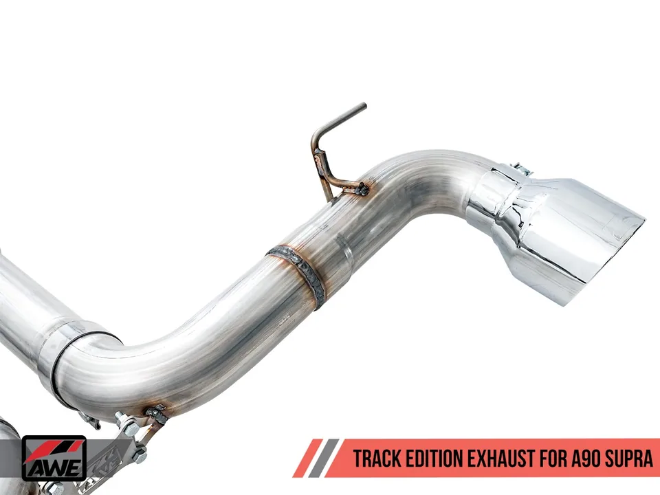 AWE Tuning 20-22 Toyota Supra A90 Track Edition Exhaust - 5in Chrome Silver Tips 3015-32116 6 of 6