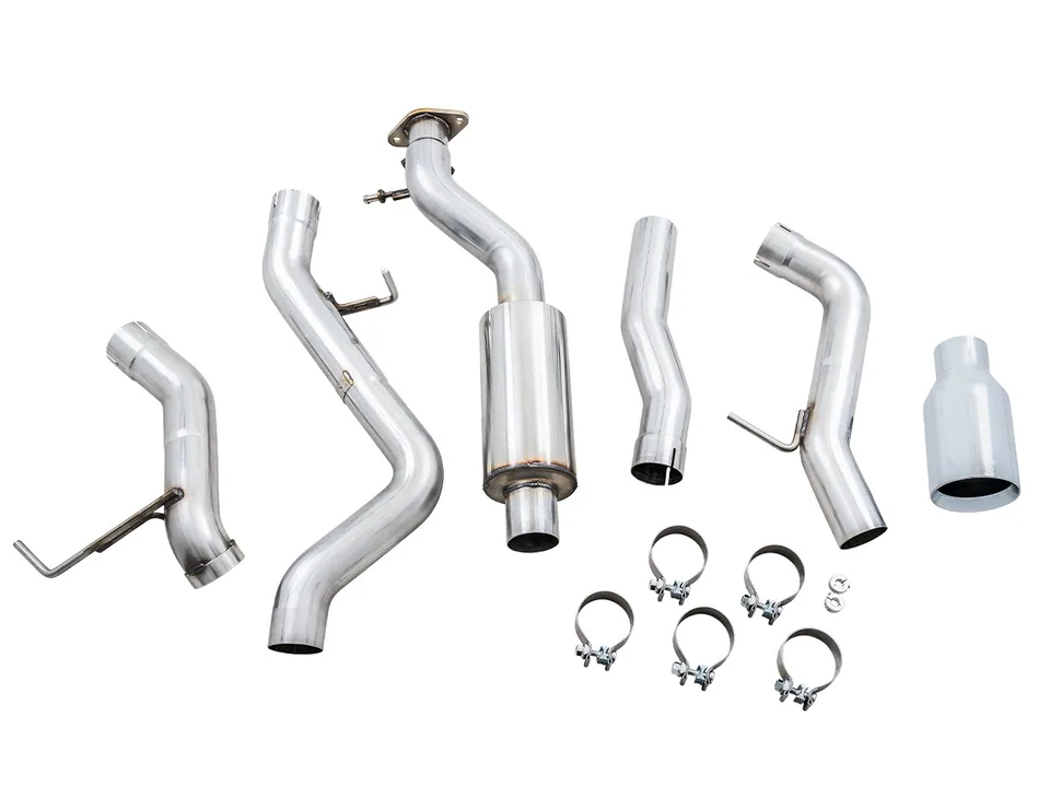 AWE Tuning 21-22 Ford Bronco 0FG Single Rear Exit Exhaust w/Chrome Silver Tip & Bash Guard 3015-22789 2 of 6