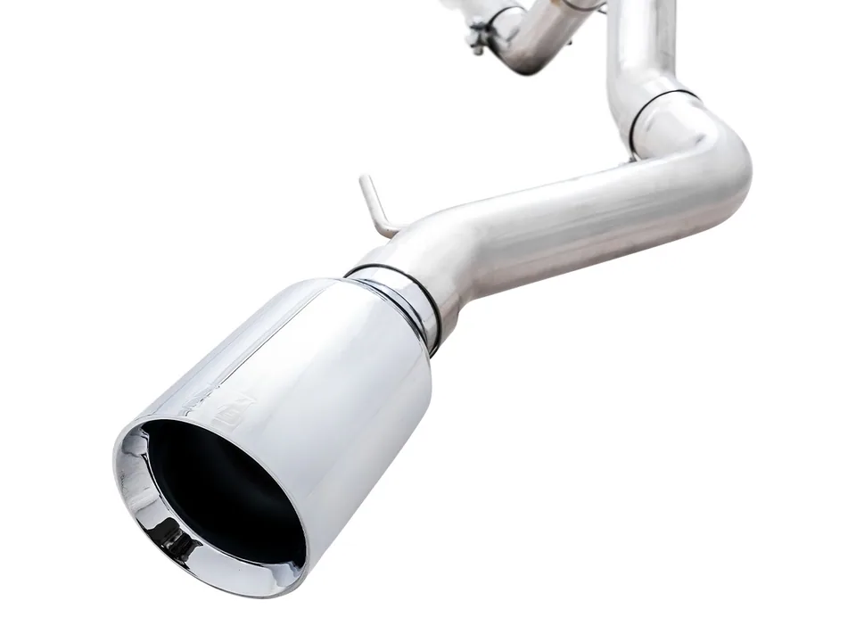 AWE Tuning 21-22 Ford Bronco 0FG Single Rear Exit Exhaust w/Chrome Silver Tip & Bash Guard 3015-22789 3 of 6