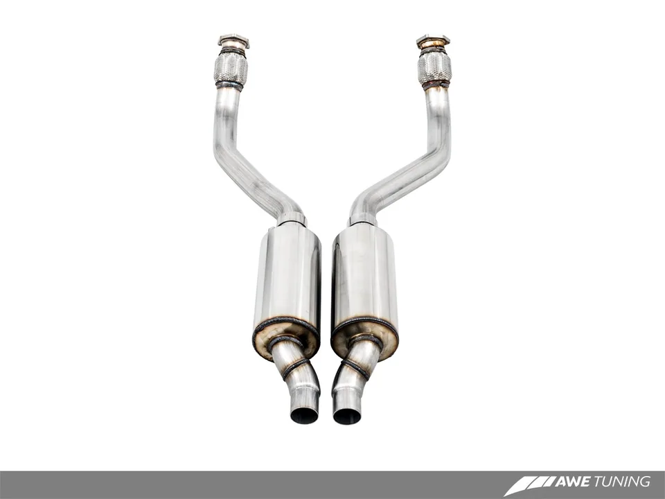 AWE Tuning Audi B8 / C7 3.0T Resonated Downpipes for S4 / S5 / A6 / A7 3215-11030 2 of 2