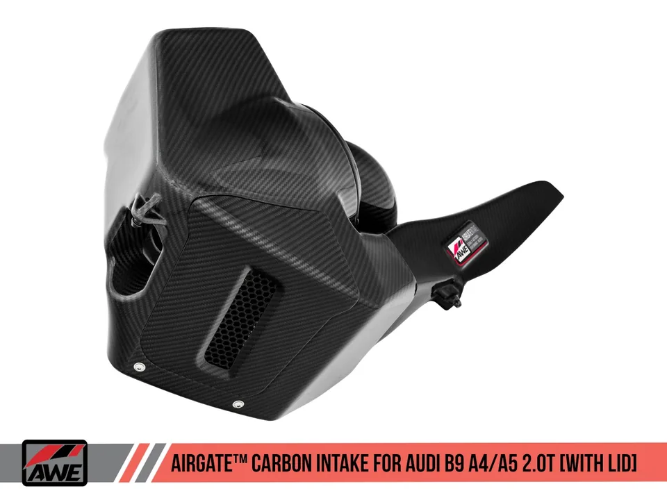 AWE Tuning Audi B9 A4/A5 2.0T Quattro Carbon Fiber AirGate Intake w/ Lid 2660-15028 2 of 6