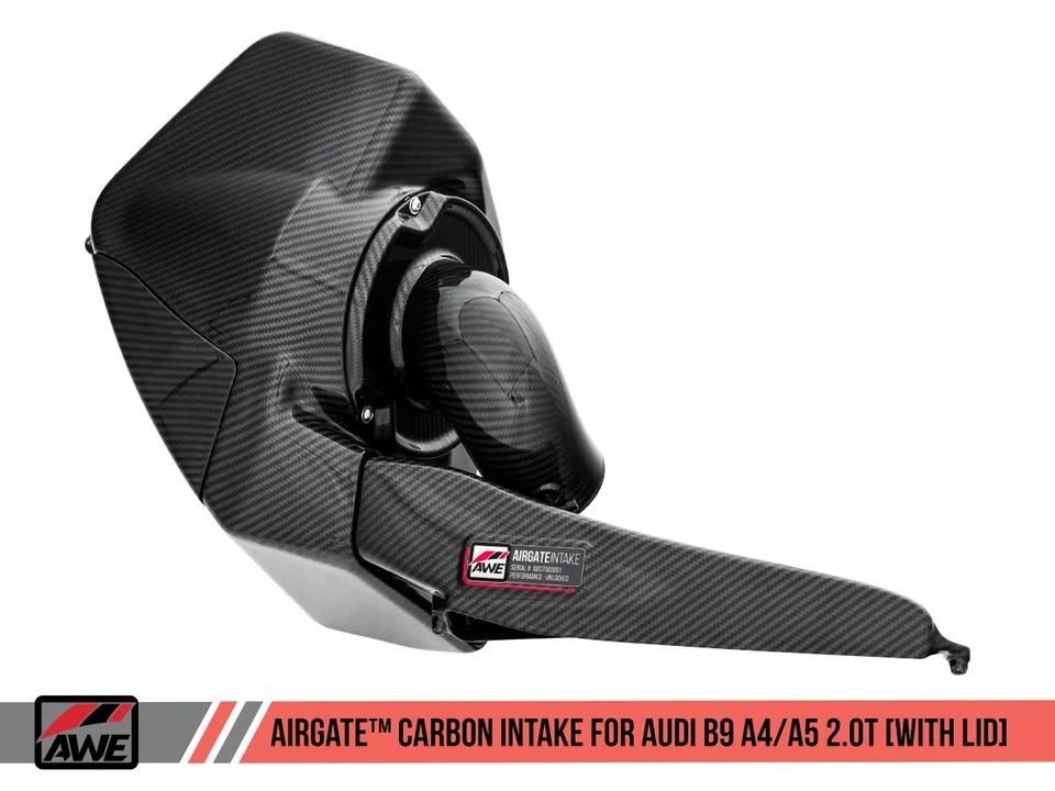 AWE Tuning Audi B9 A4/A5 2.0T Quattro Carbon Fiber AirGate Intake w/ Lid 2660-15028 3 of 6