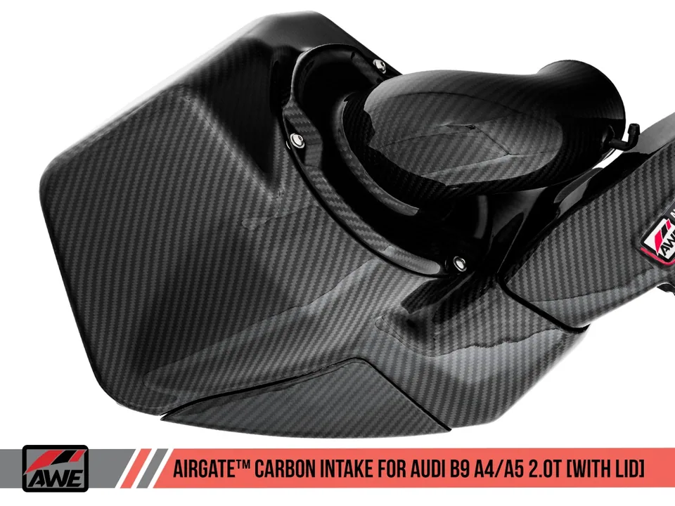 AWE Tuning Audi B9 A4/A5 2.0T Quattro Carbon Fiber AirGate Intake w/ Lid 2660-15028 4 of 6