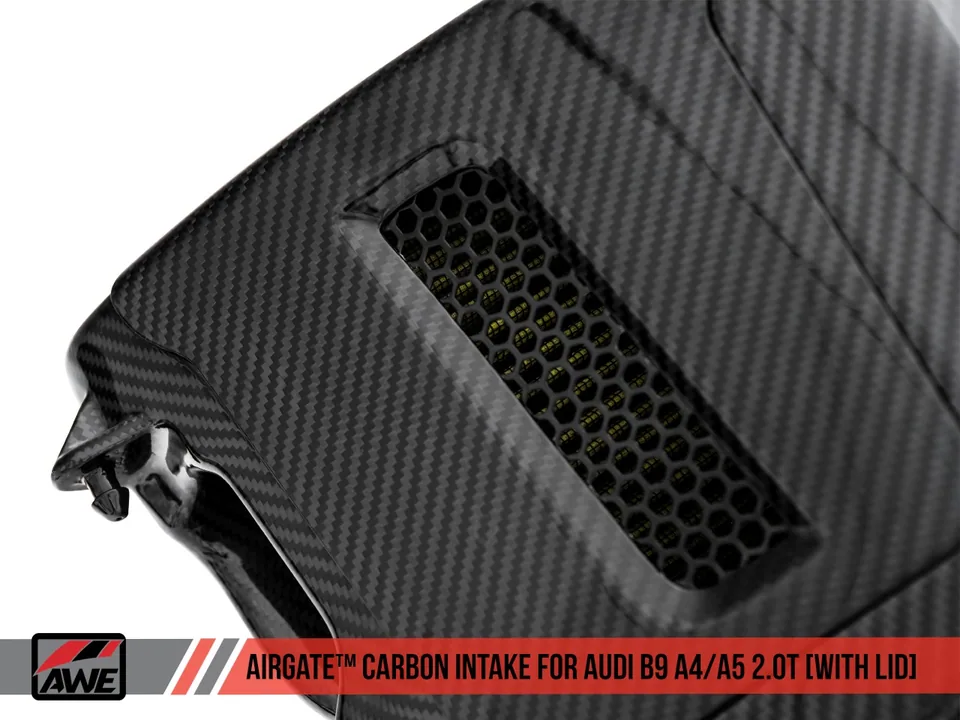 AWE Tuning Audi B9 A4/A5 2.0T Quattro Carbon Fiber AirGate Intake w/ Lid 2660-15028 5 of 6