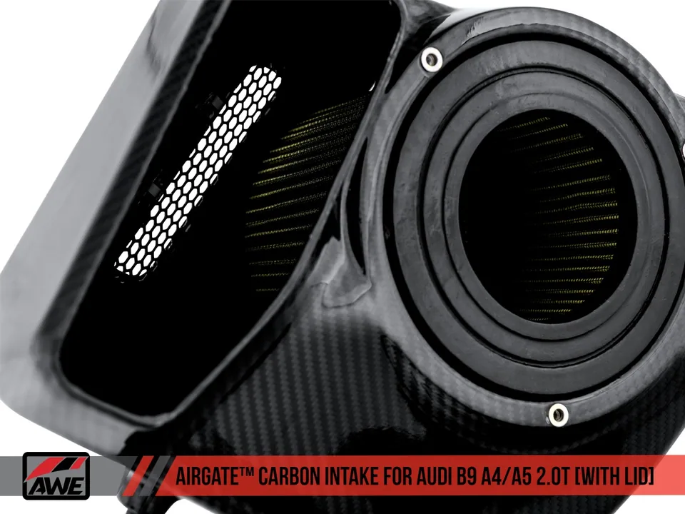 AWE Tuning Audi B9 A4/A5 2.0T Quattro Carbon Fiber AirGate Intake w/ Lid 2660-15028 6 of 6
