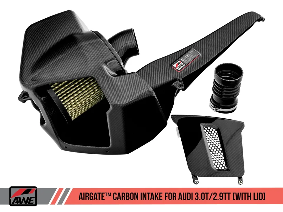 AWE Tuning Audi B9/B9.5 S4/S5/RS5 3.0T Carbon Fiber AirGate Intake w/ Lid 2660-15032 2 of 6