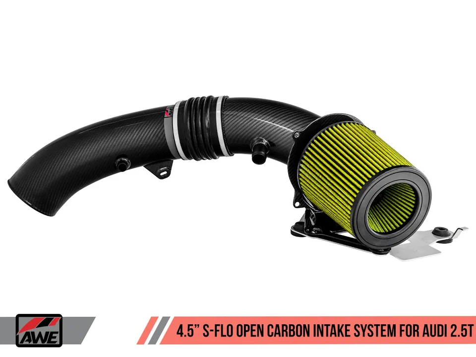 AWE Tuning Audi RS3 / TT RS S-FLO Open Carbon Fiber Intake 2660-15048 3 of 5