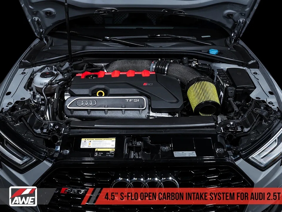 AWE Tuning Audi RS3 / TT RS S-FLO Open Carbon Fiber Intake 2660-15048 5 of 5