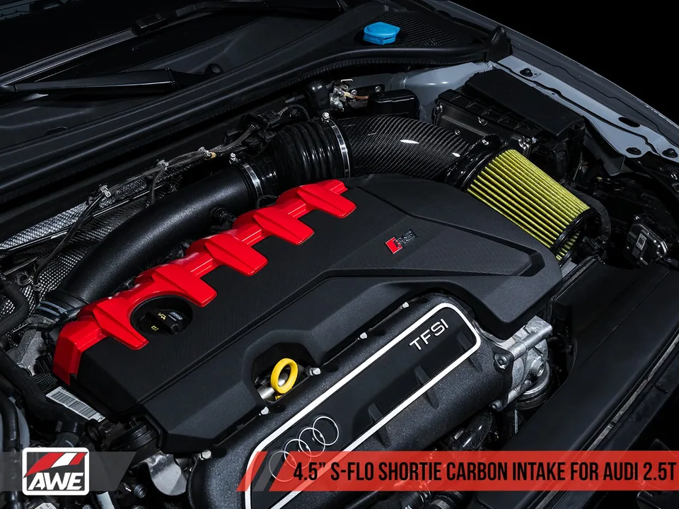 AWE Tuning Audi RS3 / TT RS S-FLO Shortie Carbon Fiber Intake 2660-15046 4 of 4