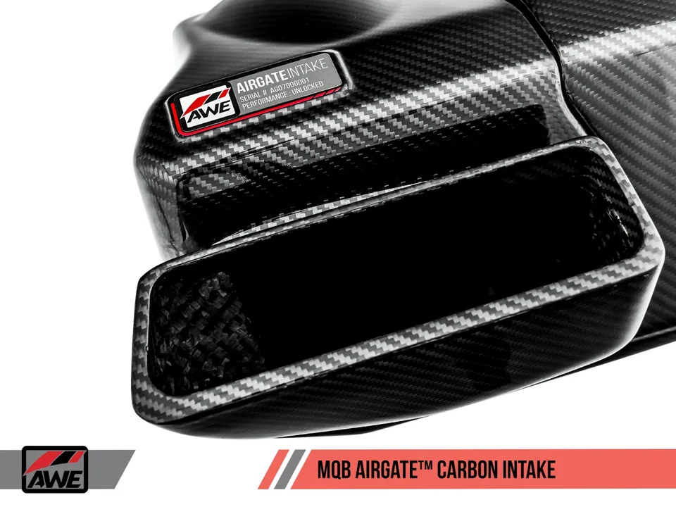 AWE Tuning Audi / Volkswagen MQB 1.8T/2.0T/Golf R Carbon Fiber AirGate Intake w/o Lid 2660-15026 1 of 6