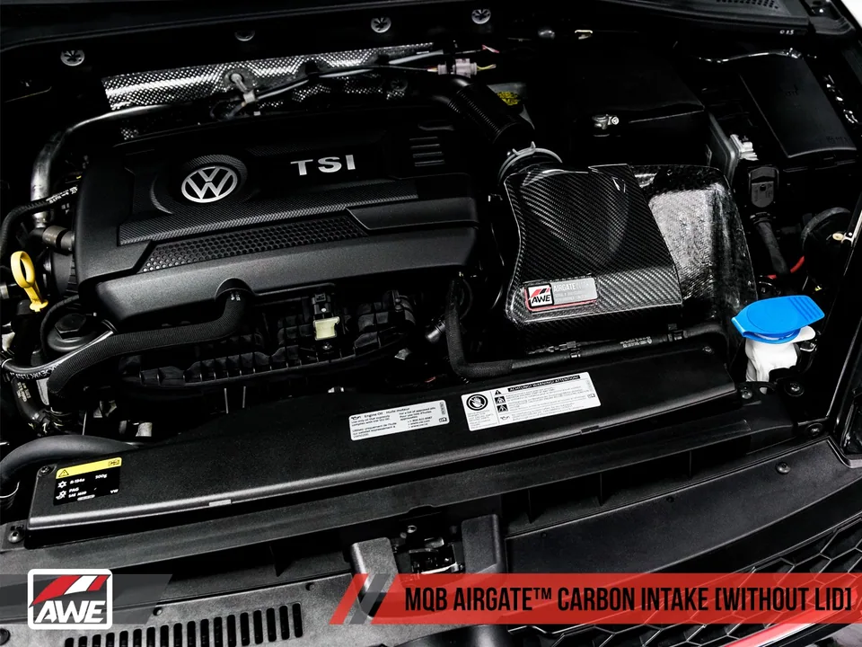 AWE Tuning Audi / Volkswagen MQB 1.8T/2.0T/Golf R Carbon Fiber AirGate Intake w/o Lid 2660-15026 5 of 6