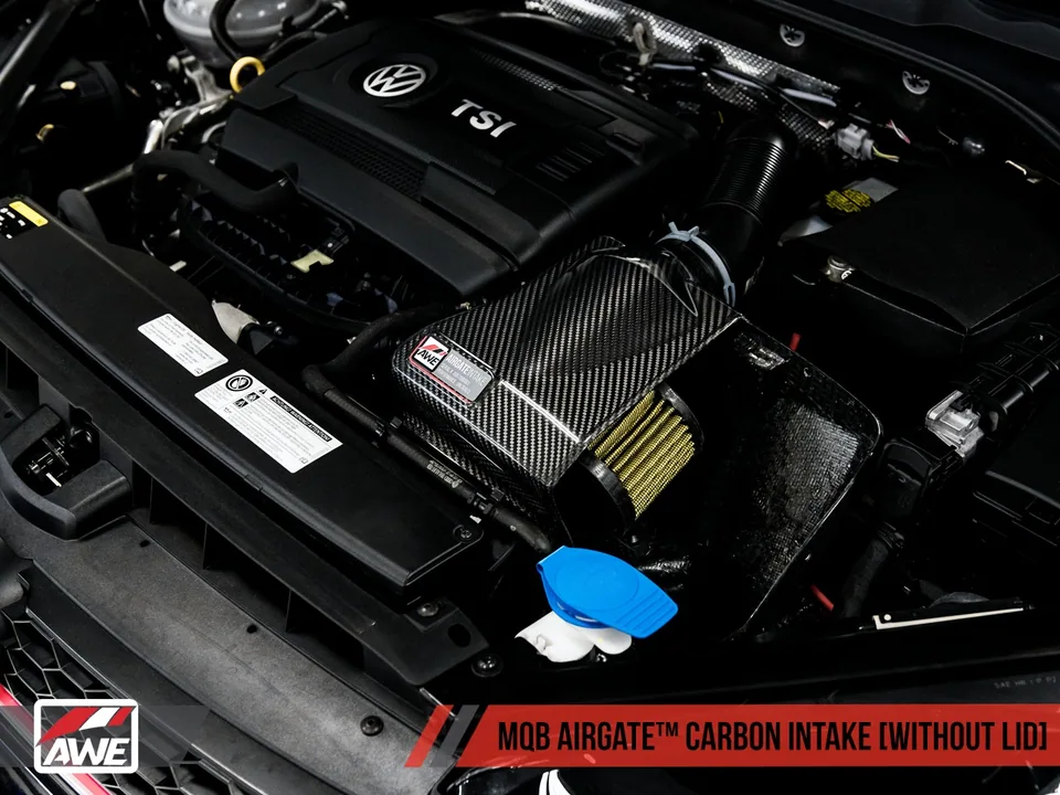 AWE Tuning Audi / Volkswagen MQB 1.8T/2.0T/Golf R Carbon Fiber AirGate Intake w/o Lid 2660-15026 6 of 6