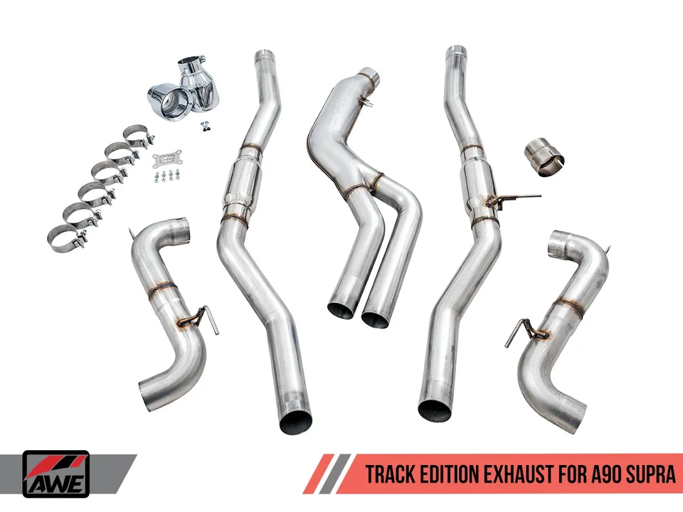 AWE 20-22 Toyota Supra A90 Track Edition Exhaust - 5in Diamond Black Tips 3015-33130 6 of 6