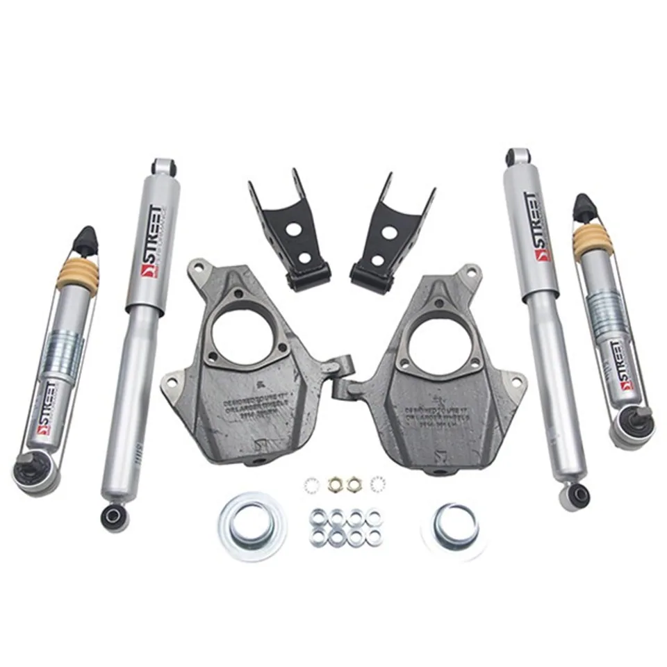 Belltech LOWERING KIT 16.5-18 Chevy Silverado/Sierra All Cab 2in F / 2or3in R w/ Street Perf Shocks 1010SP 1 of 2