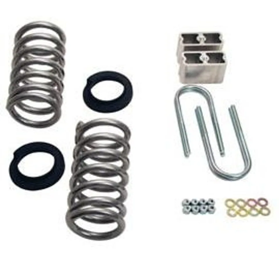 Belltech LOWERING KIT W/O SHOCKS 82-04 S10 / S15 - Std Cab Pickup Only (4 & 6 cyl.) & 83-97 S10 Blazer / Jimmy (4 & 6 cyl.) & 96-03 Isuzu Hombre (4 & 6cyl.) 614 1 of 1