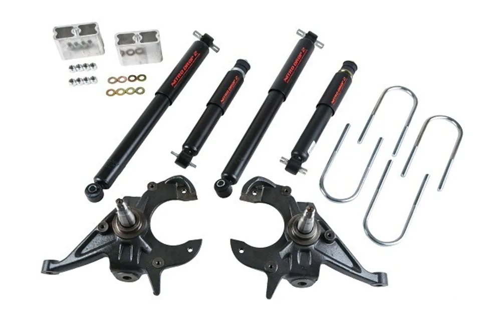 Belltech LOWERING KIT WITH ND2 SHOCKS 82-04 S10 / S15 - Std Cab Pickup Only (4 & 6 cyl.) & 83-97 S10 Blazer / Jimmy (4 & 6 cyl.) & 96-03 Isuzu Hombre (4 & 6cyl.) 614ND 1 of 1