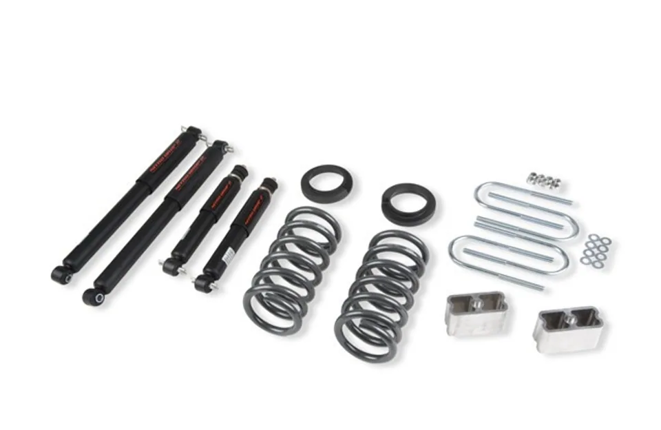 Belltech LOWERING KIT WITH ND2 SHOCKS 82-04 S10 / S15 - Std Cab Pickup Only (4 & 6 cyl.) & 83-97 S10 Blazer / Jimmy (4 & 6 cyl.) & 96-03 Isuzu Hombre (4 & 6cyl.) 630ND 1 of 1