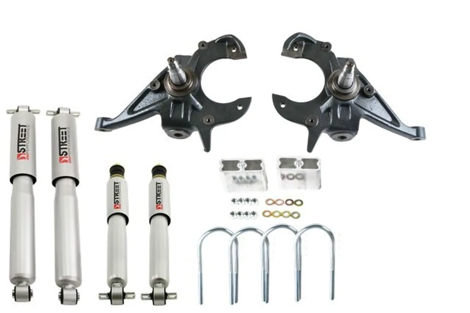 Belltech LOWERING KIT WITH SP SHOCKS 82-04 S10 / S15 - Std Cab Pickup Only (4 & 6 cyl.) & 83-97 S10 Blazer / Jimmy (4 & 6 cyl.) & 96-03 Isuzu Hombre (4 & 6cyl.) 614SP 1 of 1