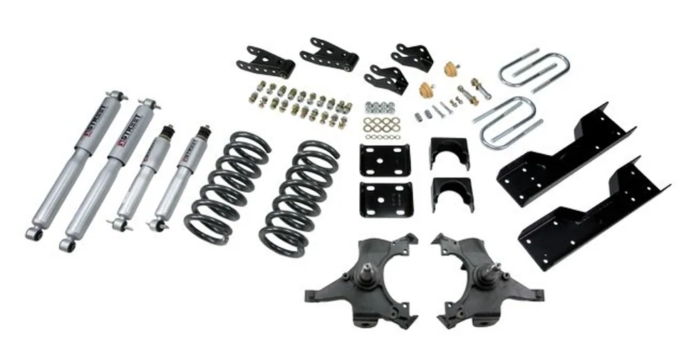 Belltech LOWERING KIT WITH SP SHOCKS 90-94 Chevrolet Silverado/Sierra C1500 (454 SS Only) & 88-98 Chevrolet Silverado/Sierra C2500 (All ext 8 Lug) 702SP 1 of 1