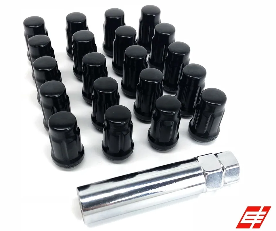 Black Spline Lug Nut Kit + Key 1 of 1