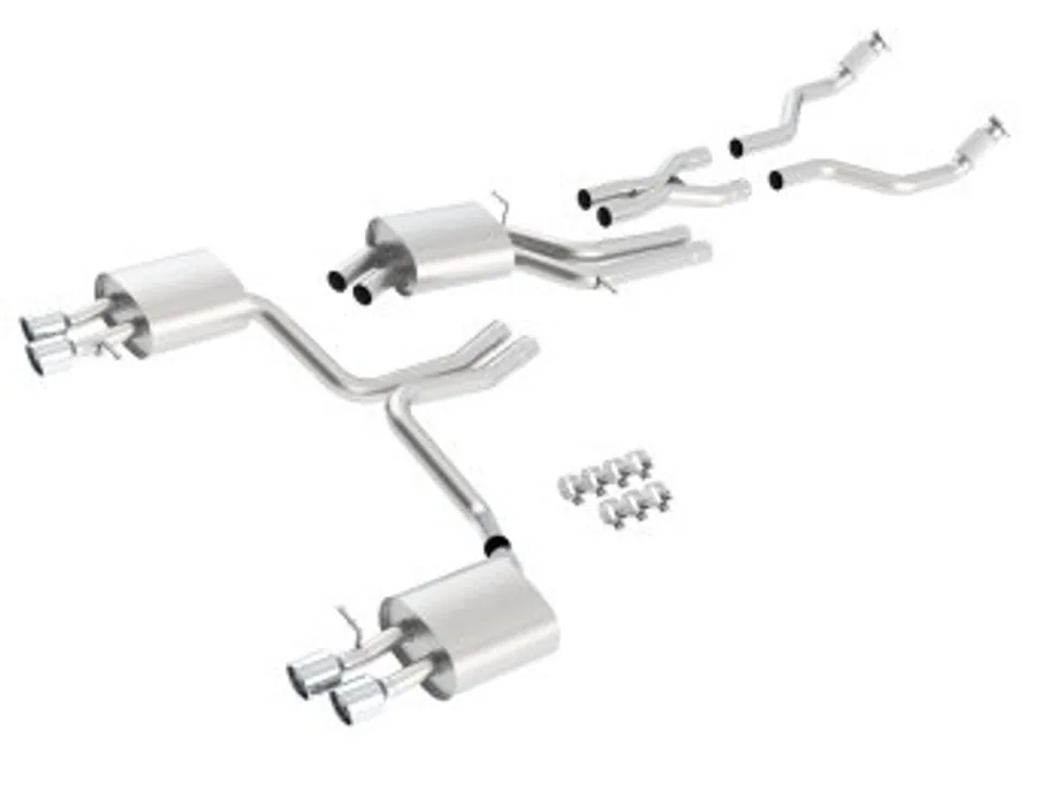 Borla 10-13 Audi S4 3.0L AT/MT AWD Dual Split Rear Exit SS Catback Exhaust 140403 1 of 1