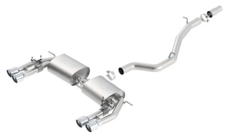 Borla 13-15 Audi S3 S-Type Dual Round Rolled Catback Exhaust 140631 1 of 1