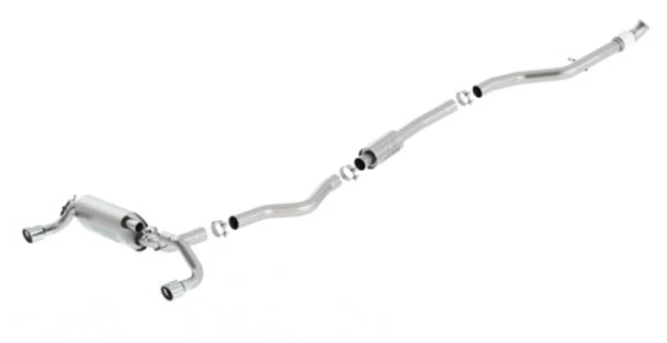 Borla 13-16 BMW 335i / 435i Atak Cat back SS 3.0in, 2.25in 3.5in Tip Single Rolled 140580 1 of 1