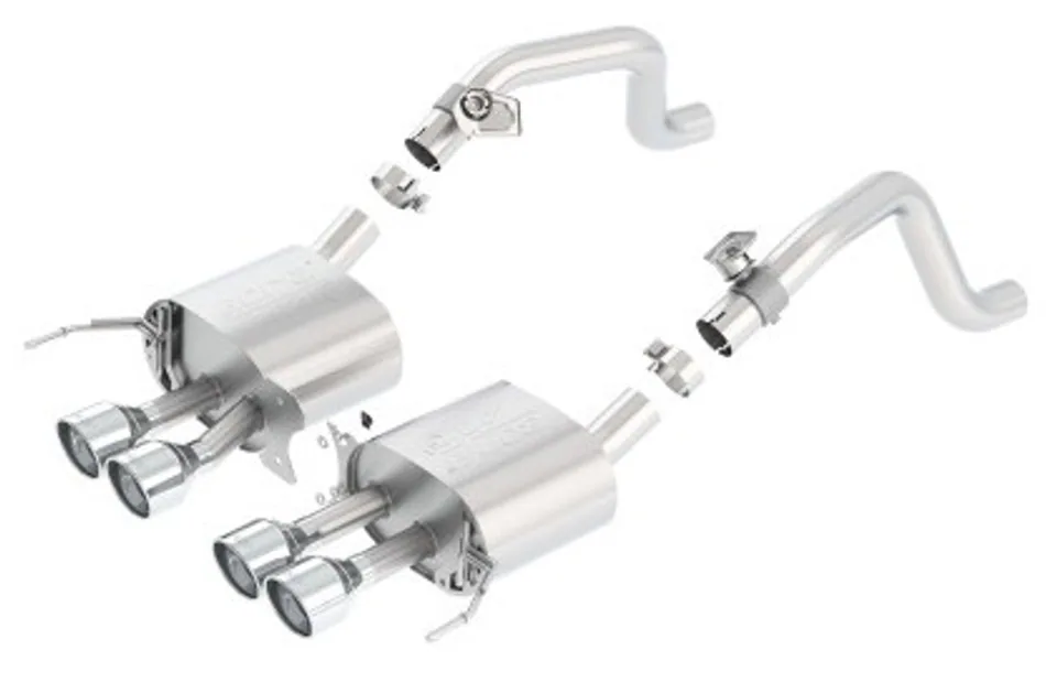Borla 14-15 Chevy Corvette C7 w/ AFM w/o NPP Atak Rear Section Exhaust Quad Rd RL Tips 11878 1 of 1