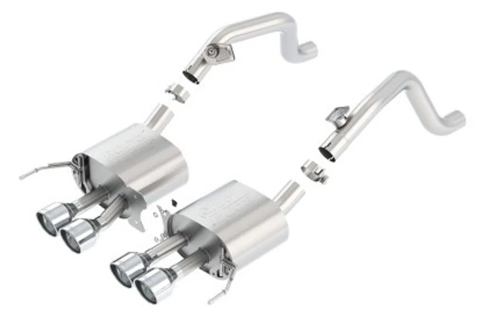 Borla 14-15 Chevy Corvette C7 w/o AFM w/o NPP Atak Rear Section Exhaust Quad Rd RL Tips 11881 1 of 1