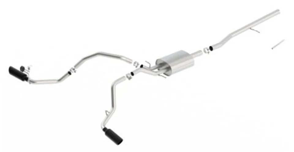 Borla 14-16 Chevrolet Silverado 1500 5.3L ATAK Catback Exhaust w/ Black Chrome Tips 140546BC 1 of 1